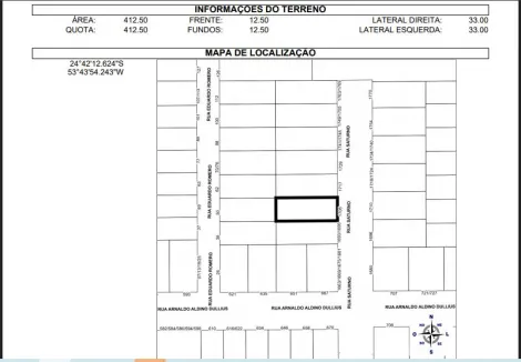 Toledo Jardim Gisela terreno Venda R$495.000,00  Area do terreno 412.50m2 