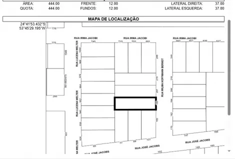 Toledo Jardim Tocantins terreno Venda R$529.000,00  Area do terreno 444.00m2 