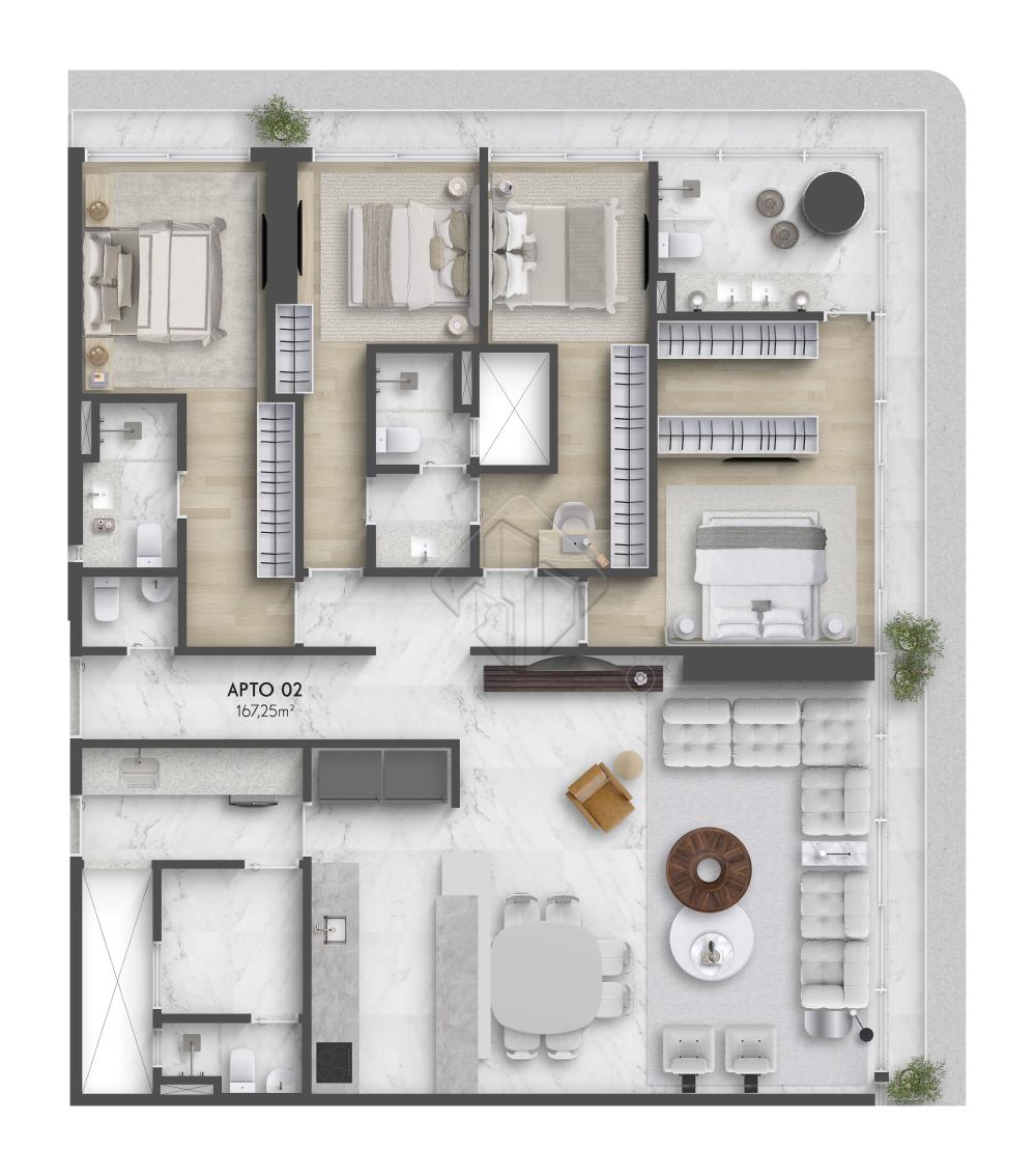 Galeria - Artus Blanc - Edif&iacute;cio de Apartamento