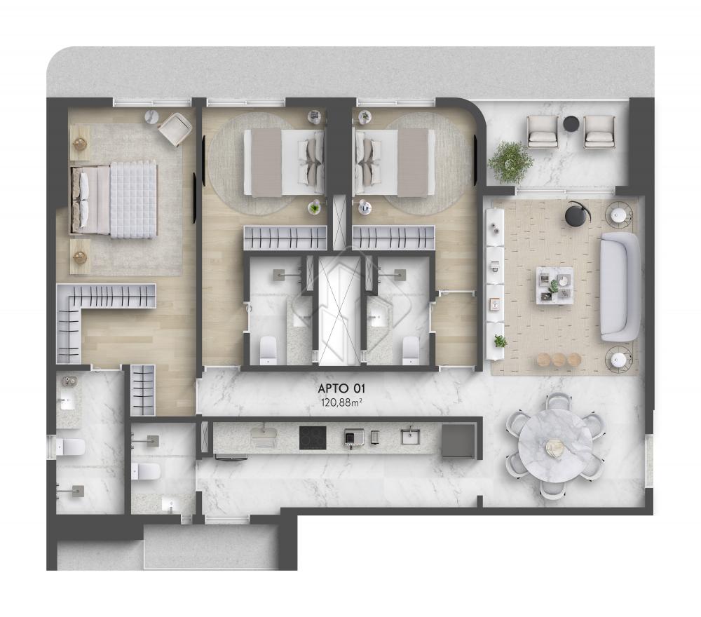 Galeria - Artus Blanc - Edif&iacute;cio de Apartamento