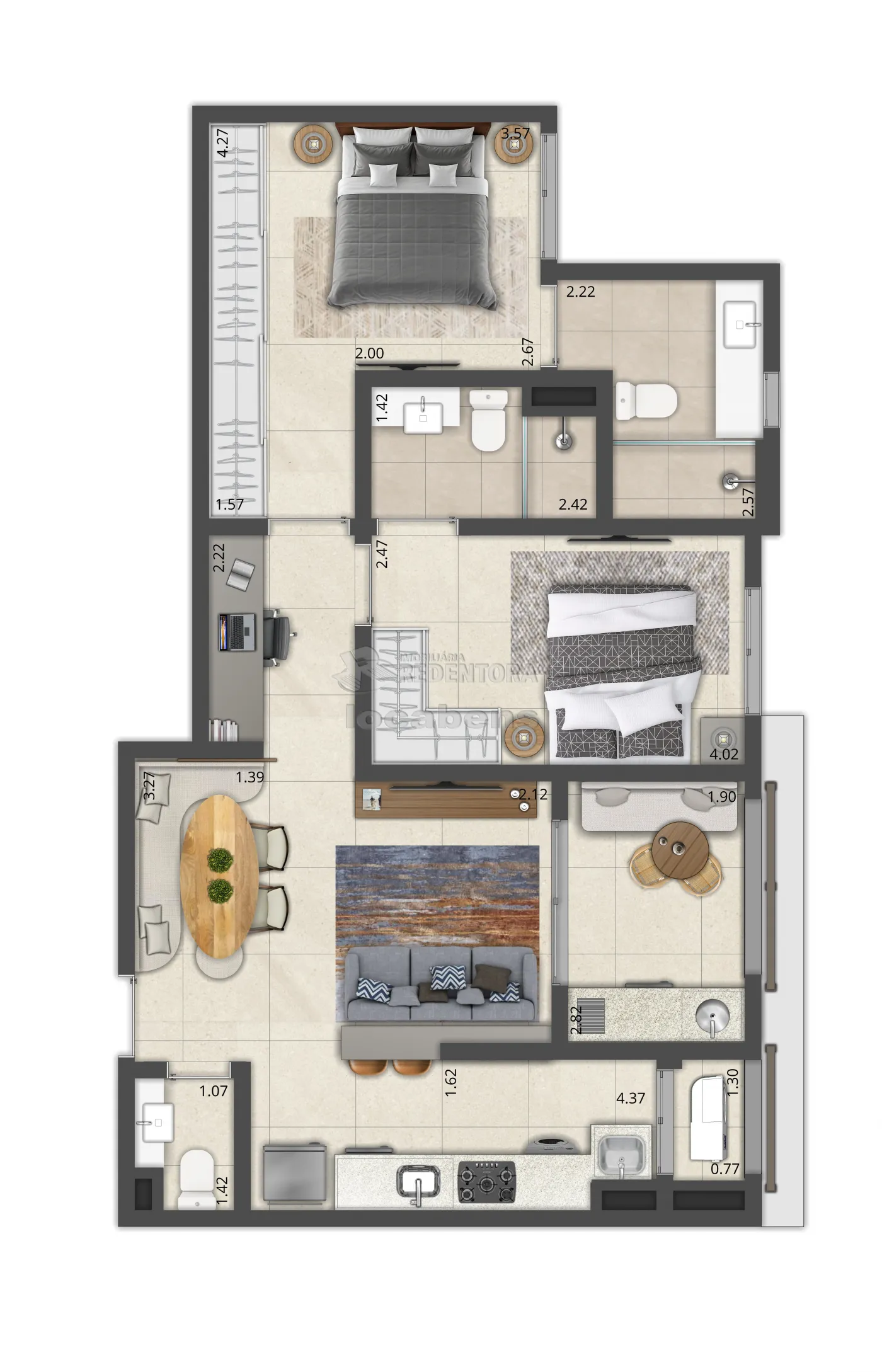 Comprar Apartamento / Padr&atilde;o em S&atilde;o Jos&eacute; do Rio Preto - Foto 3