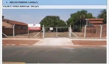 Terreno / &Aacute;rea em Tr&ecirc;s Lagoas 