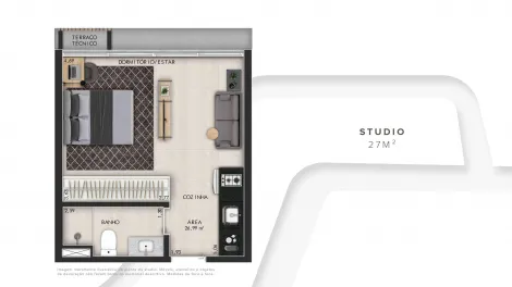 Comprar Apartamento / Studio em S&atilde;o Jos&eacute; do Rio Preto R$ 390.000,00 - Foto 3