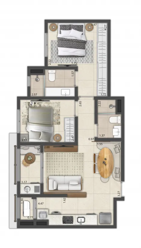 Comprar Apartamento / Padr&atilde;o em S&atilde;o Jos&eacute; do Rio Preto - Foto 3