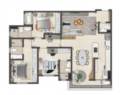 S&atilde;o Jos&eacute; do Rio Preto - Reserva da Mata - Apartamento - Padr&atilde;o - Venda