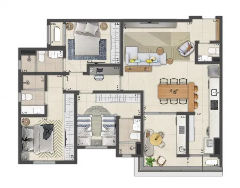 Comprar Apartamento / Padr&atilde;o em S&atilde;o Jos&eacute; do Rio Preto - Foto 3
