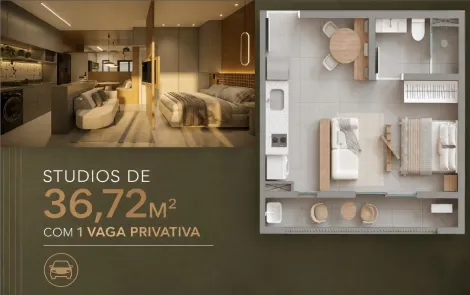 Comprar Apartamento / Studio em S&atilde;o Jos&eacute; do Rio Preto - Foto 1