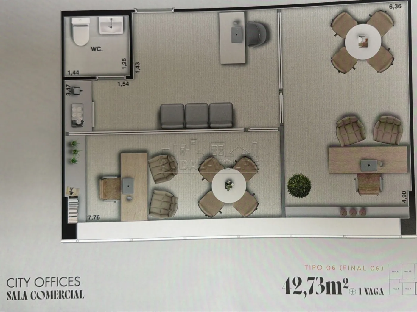 Comprar Comercial / Sala em Condom&iacute;nio em Bauru R$ 621.461,08 - Foto 1