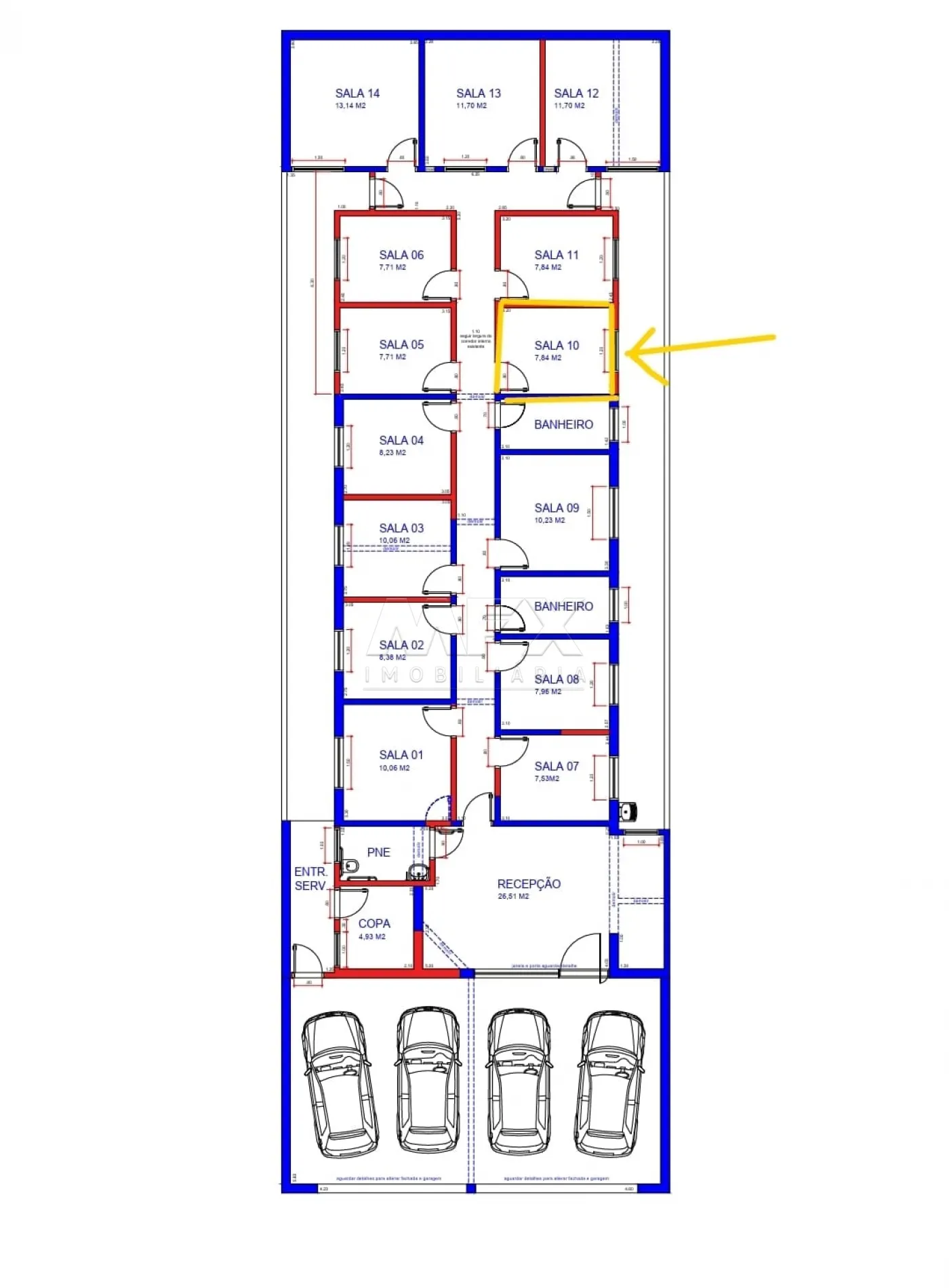 Alugar Comercial / Sala em Bauru R$ 1.400,00 - Foto 4