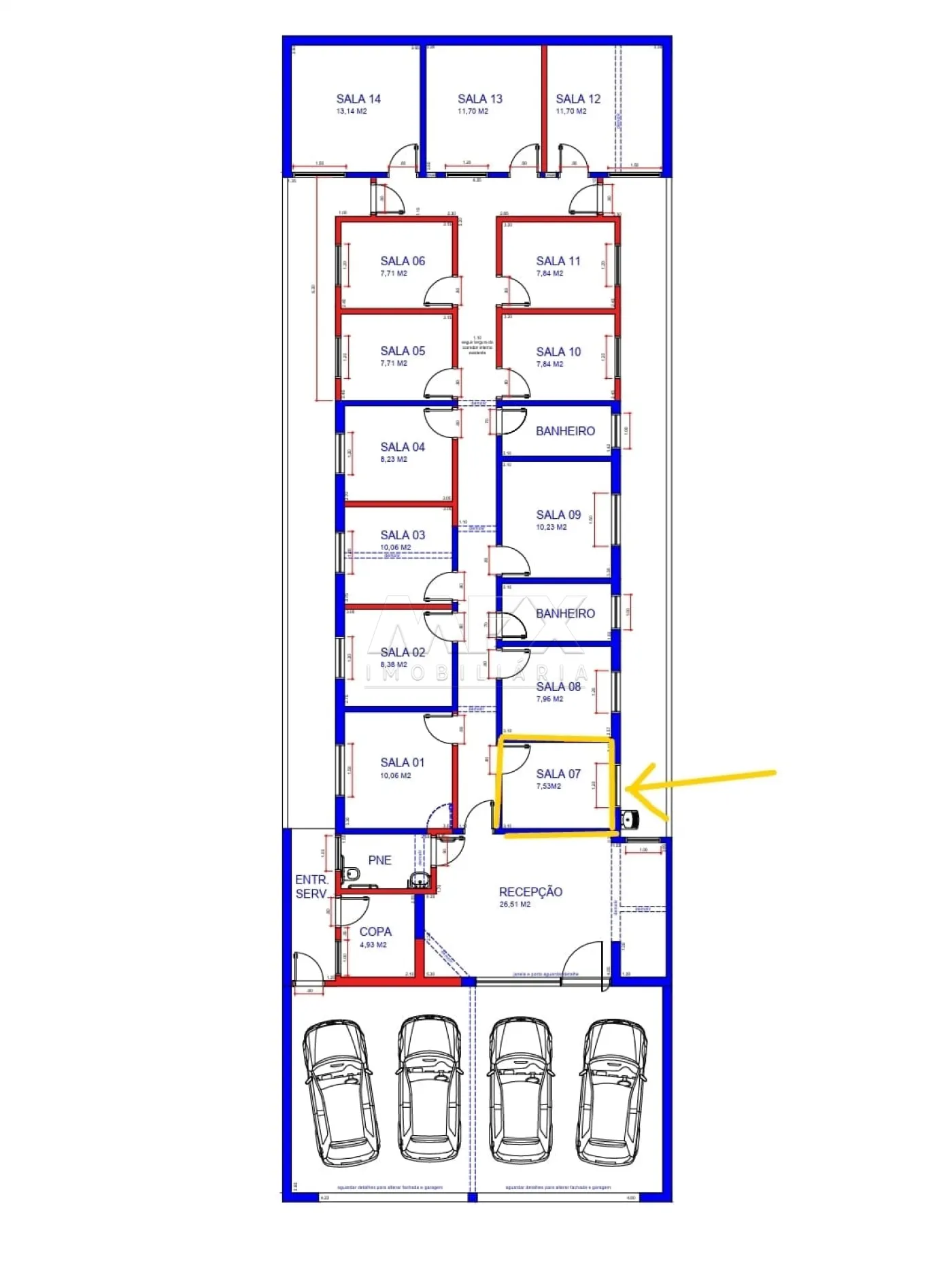 Alugar Comercial / Sala em Bauru R$ 1.400,00 - Foto 4