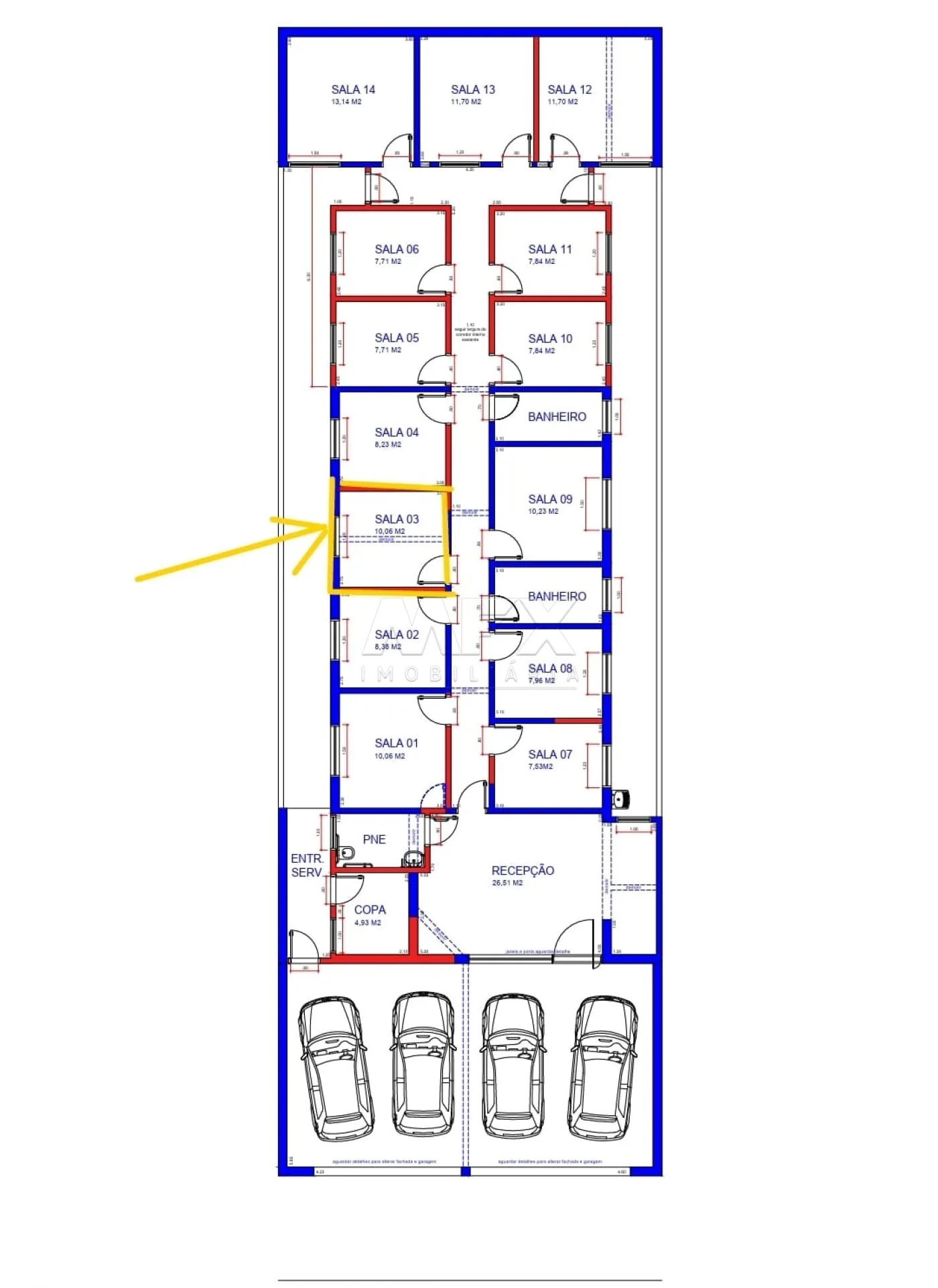 Alugar Comercial / Sala em Bauru R$ 1.600,00 - Foto 4