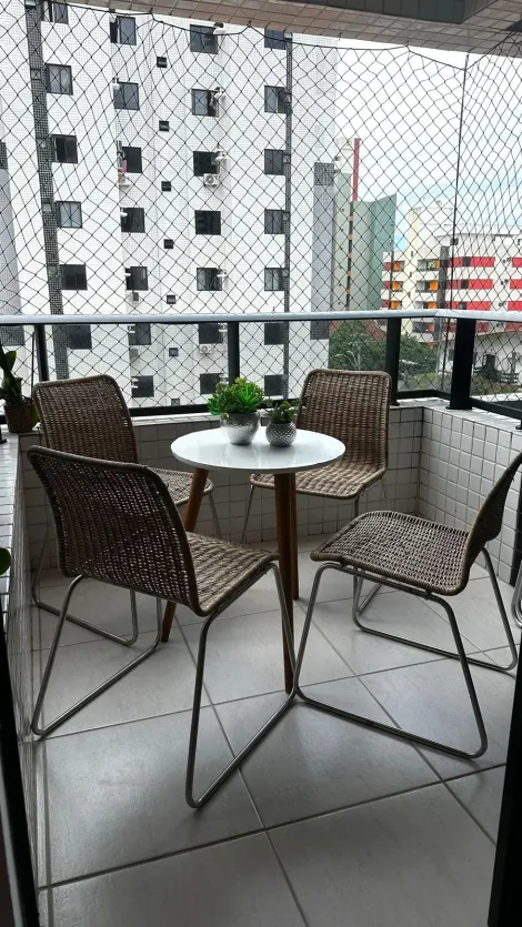 Apartamento Mobiliado 88m - 3 Quartos - Varanda - Jatiuca