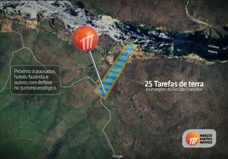 Terreno � beira do Rio S�o Francisco com 7,65 hectares � venda no Canind� de S�o Francisco/SE