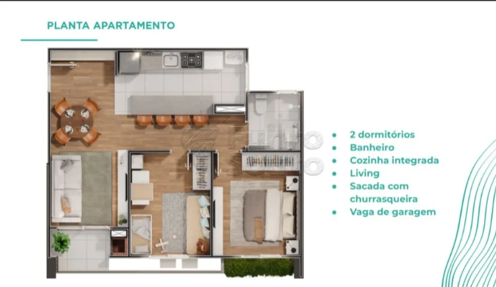 Comprar Apartamento / Padr&atilde;o em Pelotas R$ 280.000,00 - Foto 2