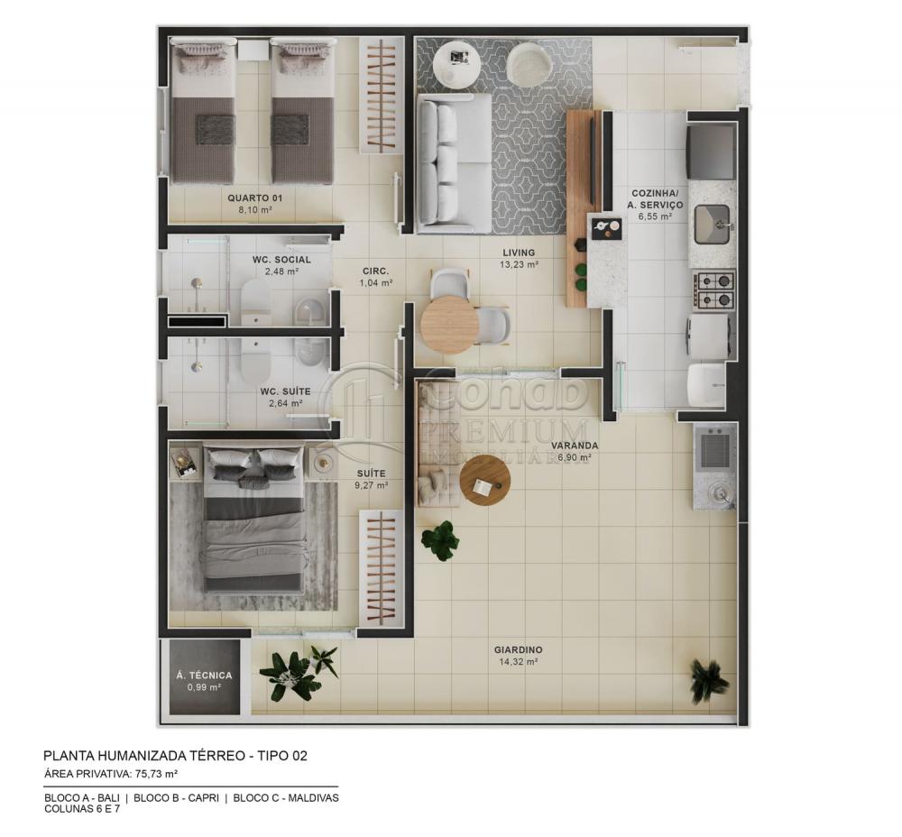 Alugar Apartamento / Padr&atilde;o em Barra dos Coqueiros R$ 1.200,00 - Foto 38