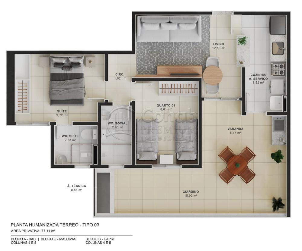 Alugar Apartamento / Padr&atilde;o em Barra dos Coqueiros R$ 1.200,00 - Foto 41