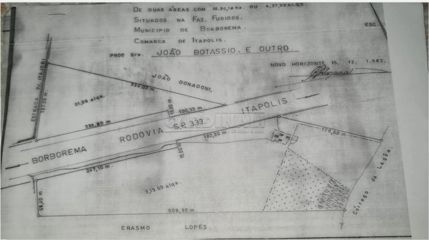 Comprar Rural / &Aacute;rea em Borborema R$ 1.200.000,00 - Foto 4
