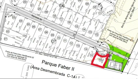 Sao Carlos Parque Faber Castell II Terreno Venda R$322.000,00 Condominio R$490,00  Area do terreno 322.80m2 