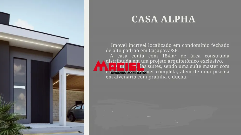 Comprar Casa / Condom&iacute;nio em Ca&ccedil;apava R$ 1.431.000,00 - Foto 1
