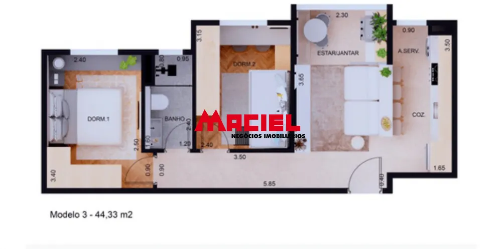 Comprar Apartamento / Padr&atilde;o em S&atilde;o Jos&eacute; dos Campos R$ 317.940,00 - Foto 5