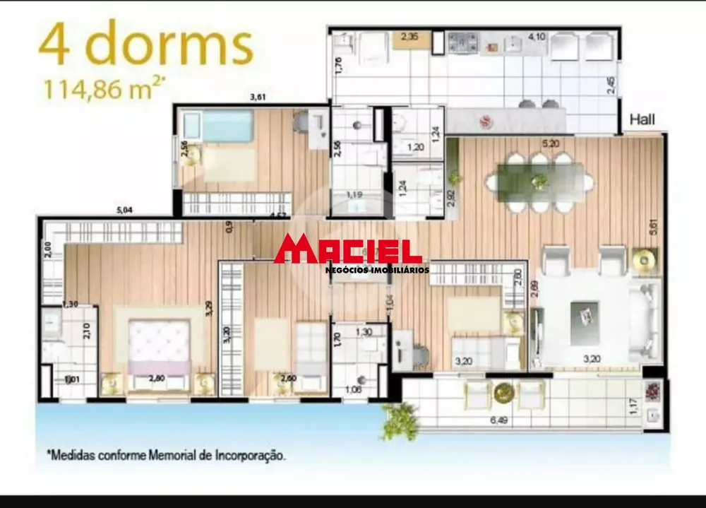 Comprar Apartamento / Padr&atilde;o em S&atilde;o Jos&eacute; dos Campos R$ 1.460.000,00 - Foto 5