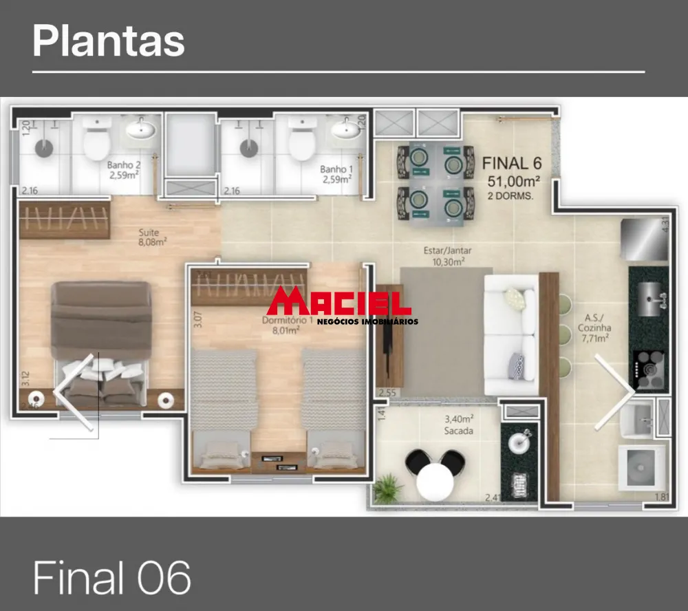 Comprar Apartamento / Padr&atilde;o em Jacare&iacute; R$ 274.331,91 - Foto 7