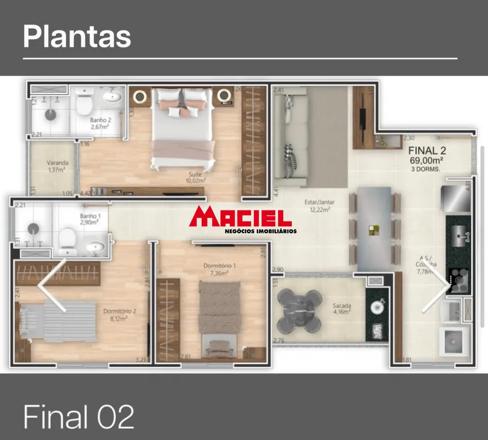 Comprar Apartamento / Padr&atilde;o em Jacare&iacute; R$ 274.331,91 - Foto 11