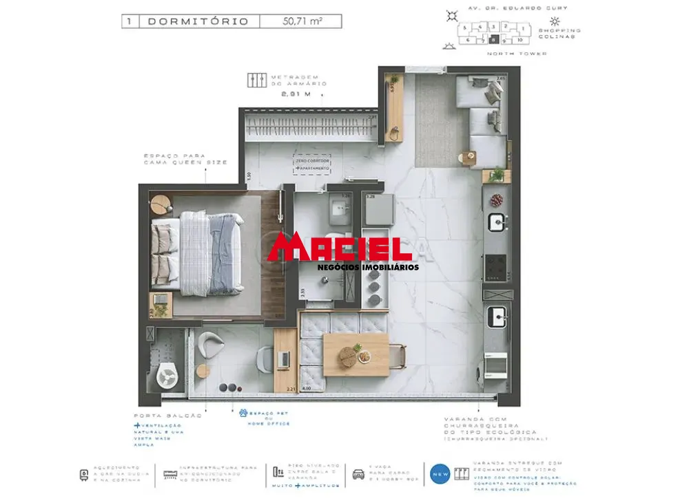 Comprar Apartamento / Padr&atilde;o em S&atilde;o Jos&eacute; dos Campos R$ 700.000,00 - Foto 1