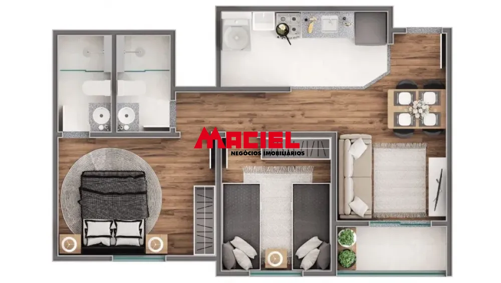 Comprar Apartamento / Padr&atilde;o em S&atilde;o Jos&eacute; dos Campos R$ 380.000,00 - Foto 2