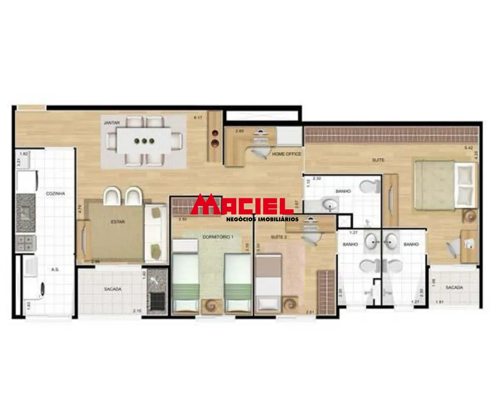 Comprar Apartamento / Padr&atilde;o em S&atilde;o Jos&eacute; dos Campos R$ 700.000,00 - Foto 1