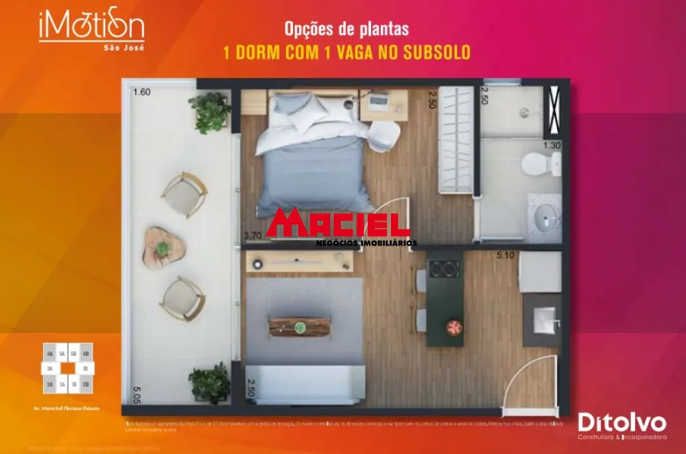 Comprar Apartamento / Padr&atilde;o em S&atilde;o Jos&eacute; dos Campos R$ 284.650,00 - Foto 4