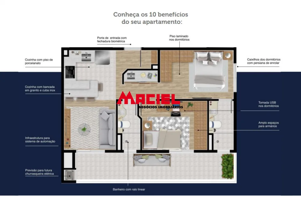 Comprar Apartamento / Padr&atilde;o em S&atilde;o Jos&eacute; dos Campos R$ 416.514,84 - Foto 14