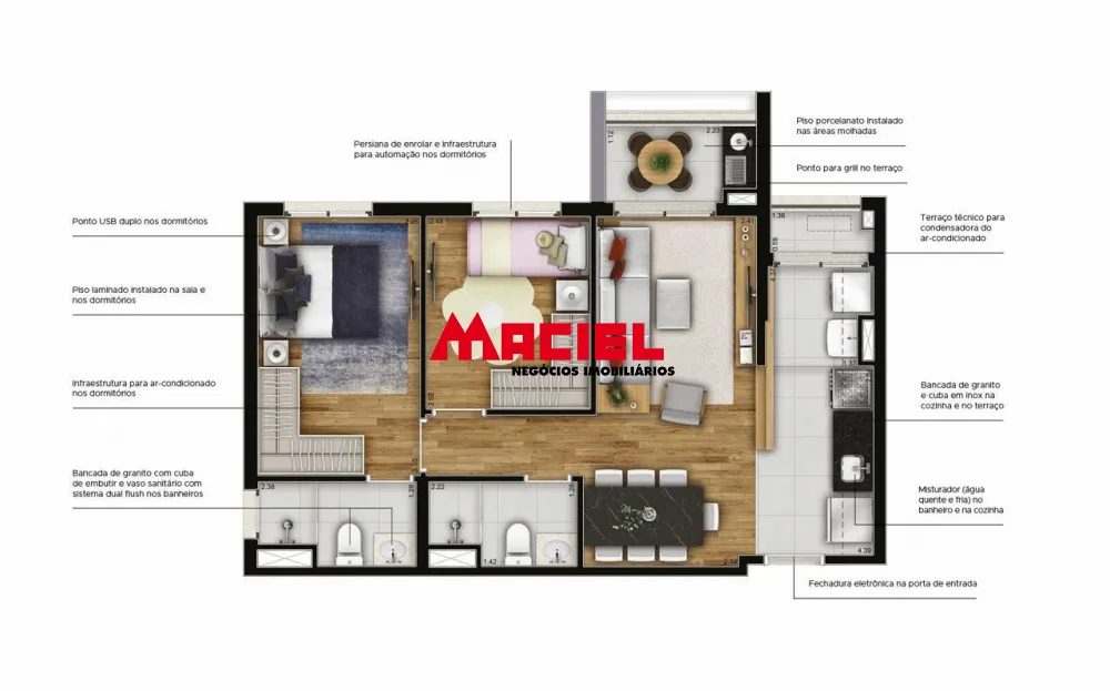 Comprar Apartamento / Padr&atilde;o em S&atilde;o Jos&eacute; dos Campos R$ 760.000,00 - Foto 4