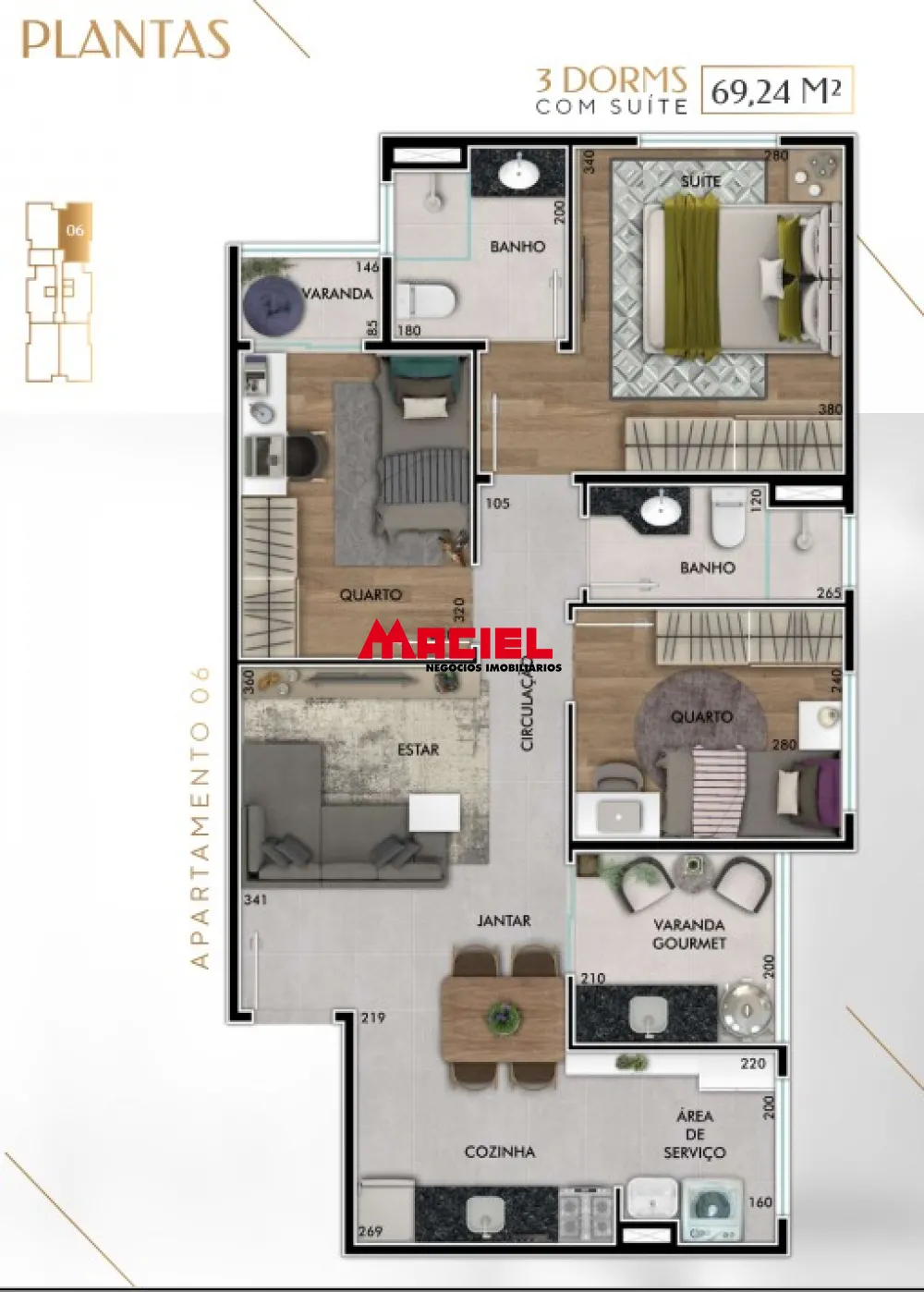 Alugar Apartamento / Padr&atilde;o em S&atilde;o Jos&eacute; dos Campos R$ 2.800,00 - Foto 22