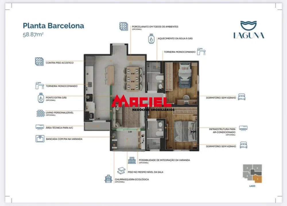 Comprar Apartamento / Padr&atilde;o em S&atilde;o Jos&eacute; dos Campos R$ 323.060,00 - Foto 13