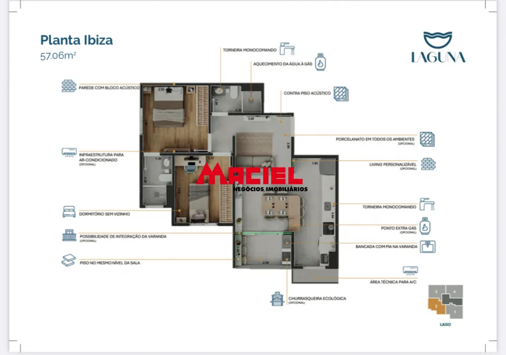 Comprar Apartamento / Padr&atilde;o em S&atilde;o Jos&eacute; dos Campos R$ 323.060,00 - Foto 14
