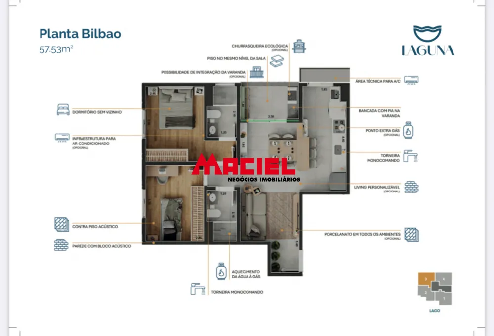 Comprar Apartamento / Padr&atilde;o em S&atilde;o Jos&eacute; dos Campos R$ 323.060,00 - Foto 15