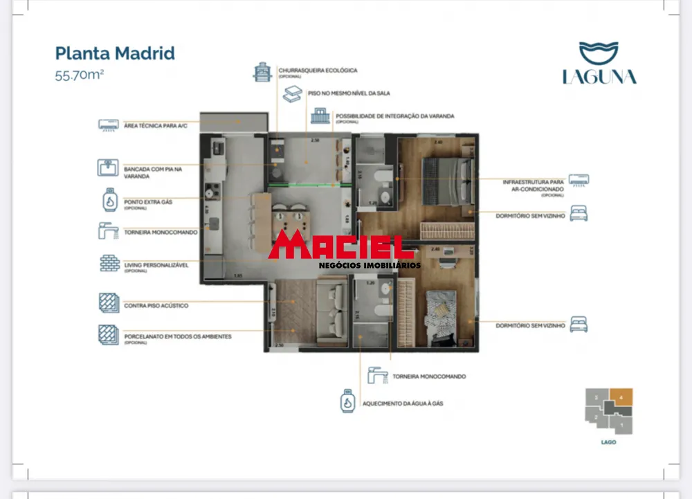 Comprar Apartamento / Padr&atilde;o em S&atilde;o Jos&eacute; dos Campos R$ 323.060,00 - Foto 16
