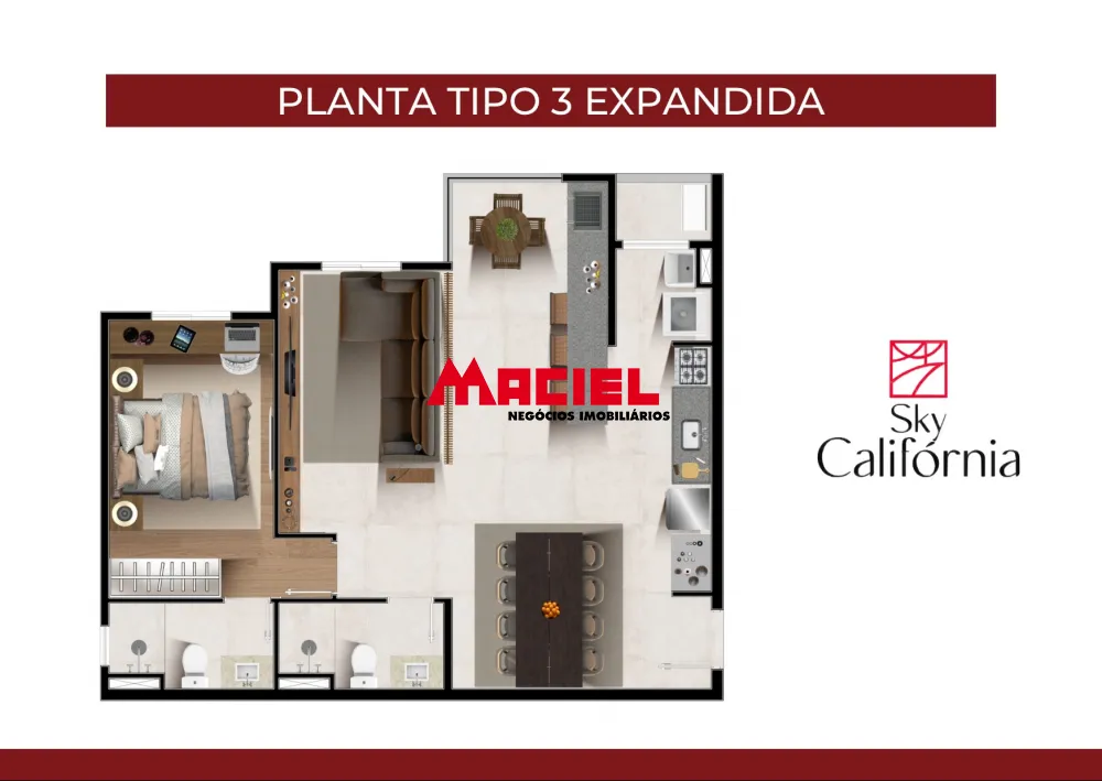 Comprar Apartamento / Padr&atilde;o em Jacare&iacute; R$ 587.000,00 - Foto 1