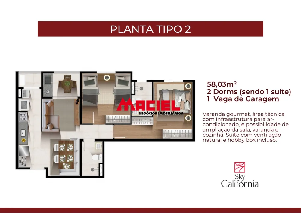 Comprar Apartamento / Padr&atilde;o em Jacare&iacute; R$ 587.000,00 - Foto 2