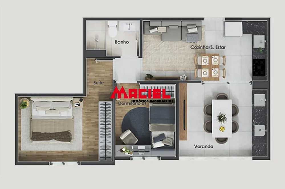 Comprar Apartamento / Padr&atilde;o em S&atilde;o Jos&eacute; dos Campos R$ 439.000,00 - Foto 1