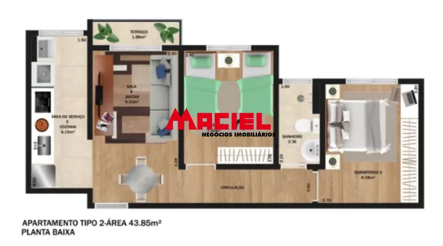 Alugar Apartamento / Padr&atilde;o em Jacare&iacute; R$ 1.500,00 - Foto 13