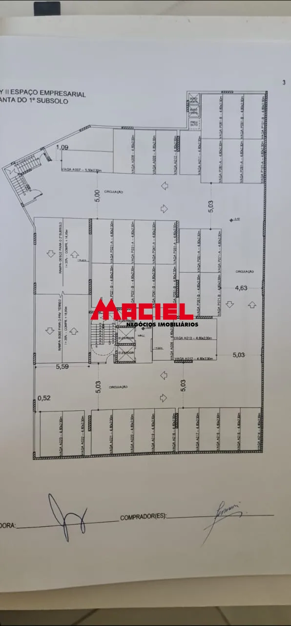 Comprar Comercial / Sala em Edif&iacute;cioCondom&iacute;nio em S&atilde;o Jos&eacute; dos Campos R$ 500.000,00 - Foto 1