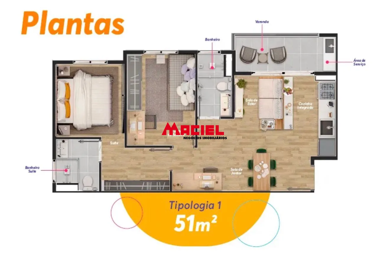 Comprar Apartamento / Padr&atilde;o em S&atilde;o Jos&eacute; dos Campos R$ 420.000,00 - Foto 7