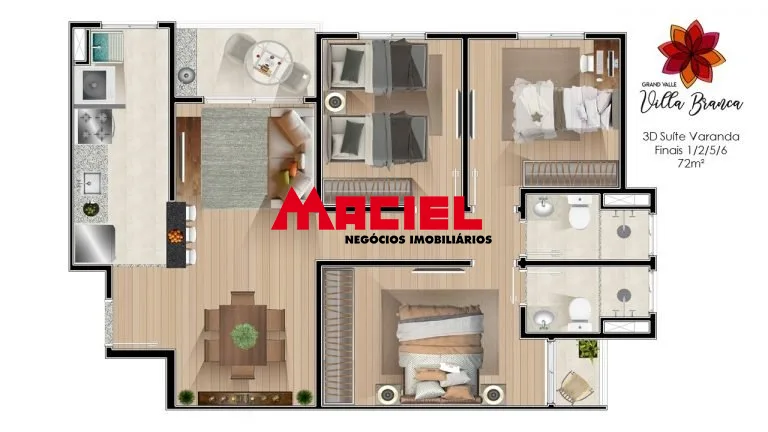 Comprar Apartamento / Padr&atilde;o em Jacare&iacute; R$ 680.000,00 - Foto 1