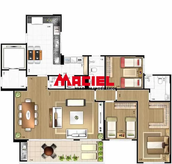 Comprar Apartamento / Padr&atilde;o em S&atilde;o Jos&eacute; dos Campos R$ 1.330.000,00 - Foto 70