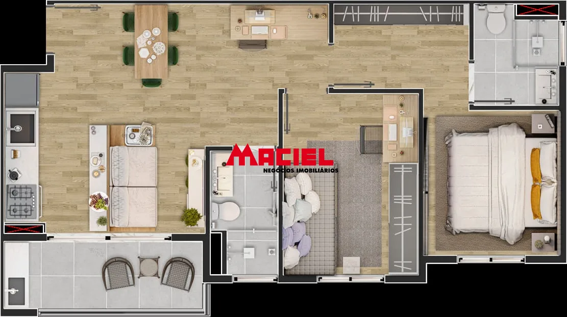 Comprar Apartamento / Padr&atilde;o em S&atilde;o Jos&eacute; dos Campos R$ 507.000,00 - Foto 19