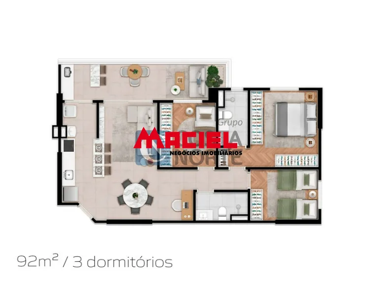Comprar Apartamento / Padr&atilde;o em S&atilde;o Jos&eacute; dos Campos R$ 1.280.000,00 - Foto 15