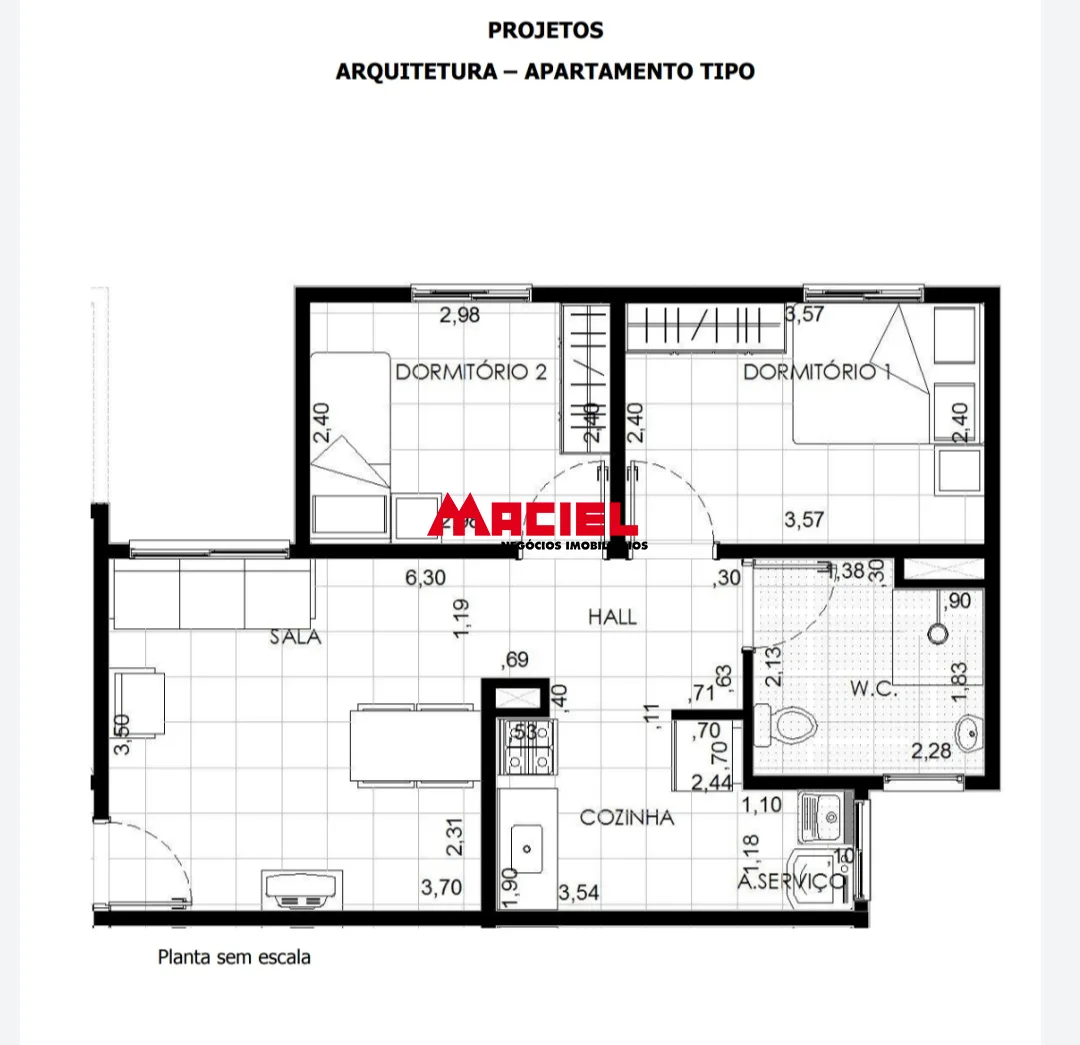 Comprar Apartamento / Padr&atilde;o em S&atilde;o Jos&eacute; dos Campos R$ 150.000,00 - Foto 2