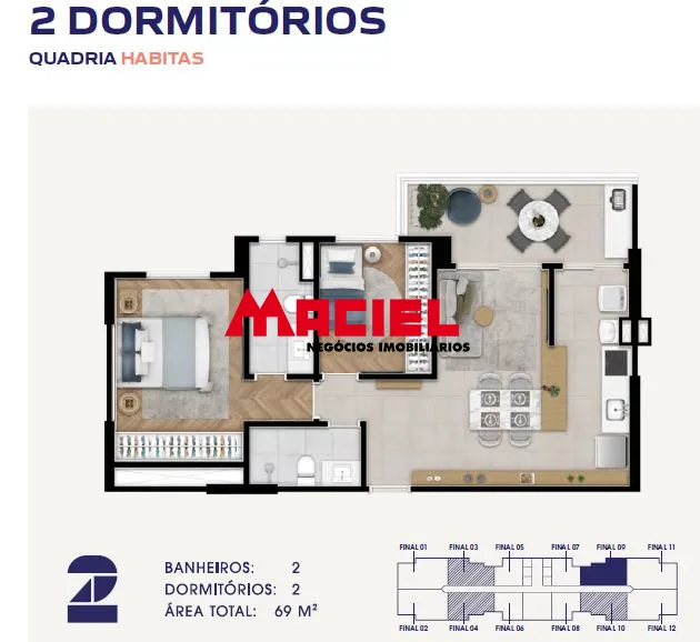 Comprar Apartamento / Padr&atilde;o em S&atilde;o Jos&eacute; dos Campos R$ 800.000,00 - Foto 44